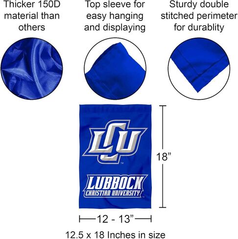Lubbock Christian Chaparrals Garden Flag in Saudi Arabia