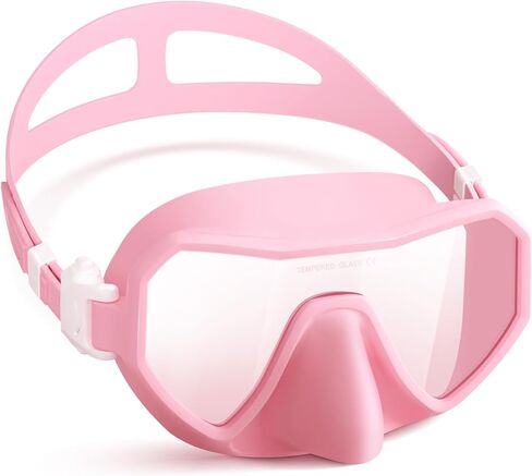 Swim Goggles with Nose Cover for Adults, Anti-Fog Diving Mask for Men Women, 180° Wide View, Leak-Proof Snorkeling Mask in Saudi Arabia