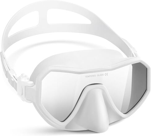 Swim Goggles with Nose Cover for Adults, Anti-Fog Diving Mask for Men Women, 180° Wide View, Leak-Proof Snorkeling Mask in Saudi Arabia
