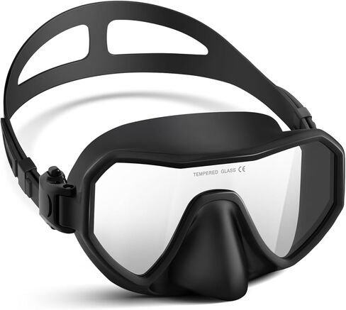 Swim Goggles with Nose Cover for Adults, Anti-Fog Diving Mask for Men Women, 180° Wide View, Leak-Proof Snorkeling Mask in Saudi Arabia