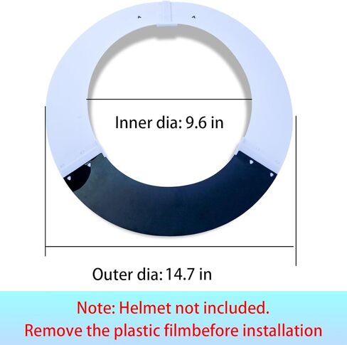 Hard Hat Sun Shade Compatible with Standard V-Gard Full Brim Attachment, Provides Enhanced Protection from The Sun and Heat,for Men and Women Working Outdoors in Saudi Arabia