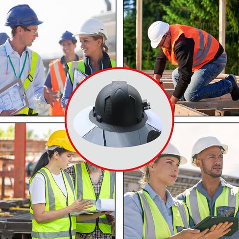 Hard Hat Sun Shade Compatible with Standard V-Gard Full Brim Attachment, Provides Enhanced Protection from The Sun and Heat,for Men and Women Working Outdoors in Saudi Arabia