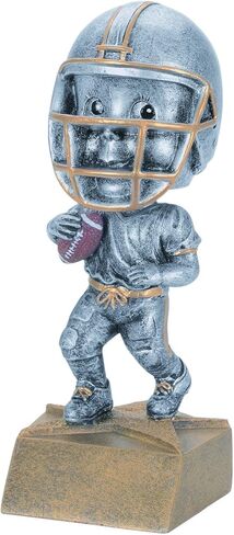 Decade Awards Football Bobblehead Trophy - 6 Inch Tall | Engraved Gridiron Youth Award - Customize Now in Saudi Arabia