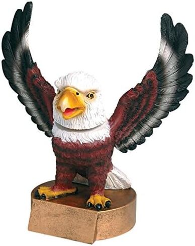 Decade Awards Eagle Bobblehead Mascot Trophy - 6 Inch Tall | Engraved Eagle Award- Customize Now in Saudi Arabia