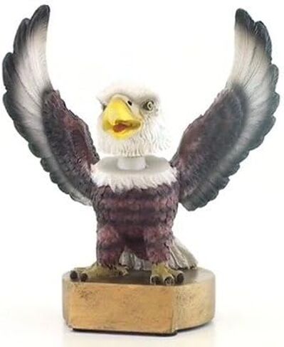 Decade Awards Eagle Bobblehead Mascot Trophy - 6 Inch Tall | Engraved Eagle Award- Customize Now in Saudi Arabia