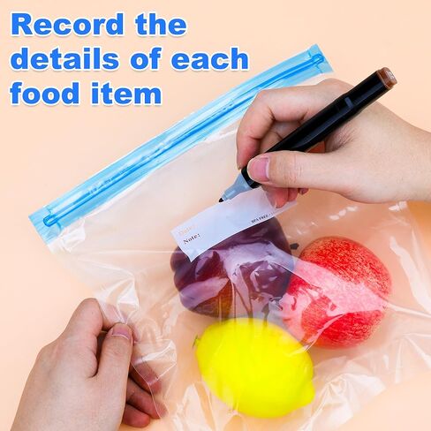 60 Pcs Reusable Sous Vide Bags Vacuum Sealer with 10 Seal Clips,Multi-purpose Vacuum Food Storage Bag in 4 Size, ideal for Microwaveable, Food Storage, Cooking in Saudi Arabia