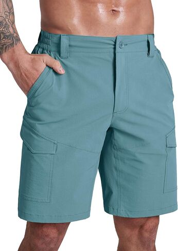 Men’s Hiking Shorts Quick-Dry Cargo Stretch Shorts 6 Pockets Lightweight Tactical Shorts for Men Outdoor Work in Saudi Arabia