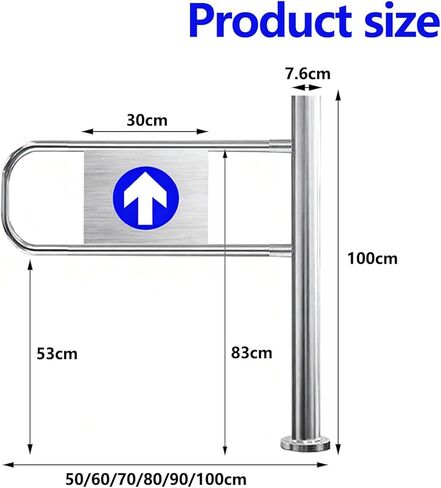 One Safety Swing Gate with Automatic Rebound SelfClosing Entrance Gate for Markets Factories & Retail Stores70 * 100cm in Saudi Arabia