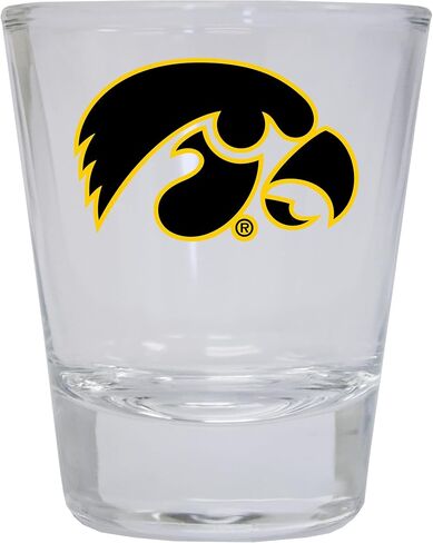 R and R Imports Iowa Hawkeyes Round Shot Glass Officially Licensed Collegiate Product in Saudi Arabia