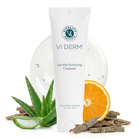 VI DERM Hydrating Gentle Purifying Cleanser, For Daily Use with Aloe Vera, Antioxidants, and Willow Bark Extract, 22ml/0.75oz in Saudi Arabia