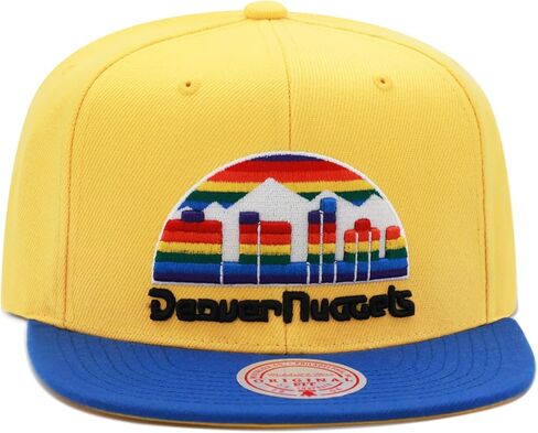 قبعة Mitchell & Ness Denver Nuggets Core Basics Snapback قابلة للتعديل - ذهبي أصفر/ملكي in Kuwait