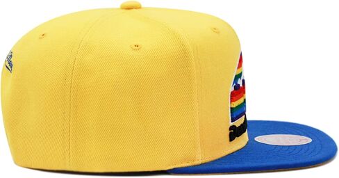 قبعة Mitchell & Ness Denver Nuggets Core Basics Snapback قابلة للتعديل - ذهبي أصفر/ملكي in Kuwait