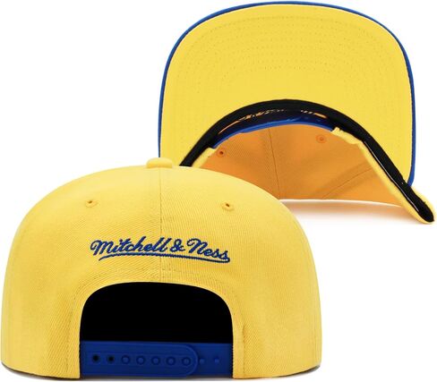قبعة Mitchell & Ness Denver Nuggets Core Basics Snapback قابلة للتعديل - ذهبي أصفر/ملكي in Kuwait