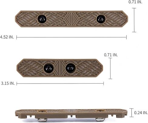 2pcs Rail Covers Compatible with Mlok Wire Management Clips Flashlight Pressure Switch Cable Guide Everyday Carry Hunting in Saudi Arabia