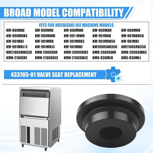 433705-01 استبدال مقعد الصمام لآلة صنع الثلج هوشيزاكي، أجزاء آلة الثلج تناسب KM-800MAE، KM-800MRE، KM-900MRH، KM-900MRH3، KM-900MWH، KM-901MRJ/3، KM-901MRJ3، KM-901MWJ، KM2100SWH350 in Kuwait