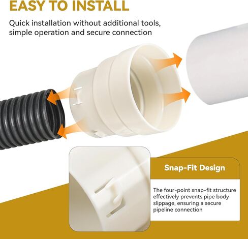 4 "PVC إلى محول الأنابيب المموجة، 4" الأنابيب المموجة إلى محول PVC إلى 4 "SDR 35 أو 4" SCH 40، 4 بوصة تجهيزات أنابيب الصرف المموجة لأنظمة الصرف الصحي في الفناء والمزراب in Kuwait