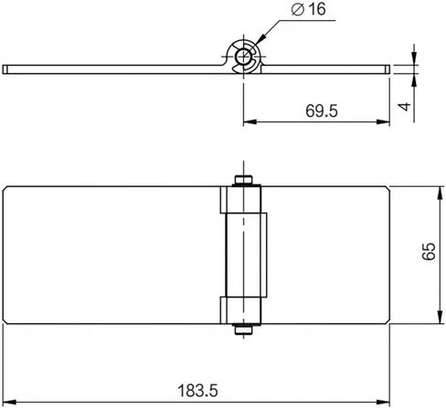 304 Stainless Steel Welded Hinge Industrial Electrical Equipment Cabinet Truck Door Load-Bearing Hinge 1Pcs in Saudi Arabia