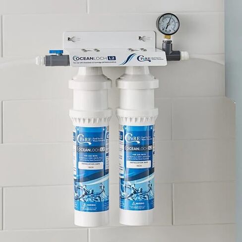 C Pure Oceanloch+ M Water Filter Cartridge 2-Pack – 1 Micron, 1.67 GPM – Compatible with Everpure H-300+M, H-300, H-200 – Made in USA – Blue Stream Filters in Saudi Arabia