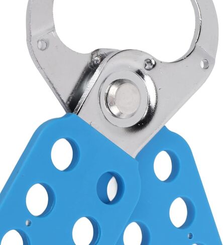 Safety Hasp Lock, Six Holes Lock Out Tag Out Hasp, Stainless Steel Padlock Hasp with Extended Jaw for Home Industry, Blue in Saudi Arabia