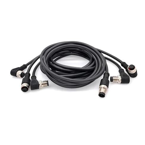 M12 الاستشعار موصل كابل مزدوج رئيس خط ذكر أنثى 2 متر سلك 4Pin 5Pin 8Pin موصلات 1 قطعة (مستقيم M إلى M 4 p) in Saudi Arabia