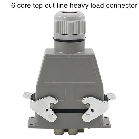Rectangular Heavy Duty Connector HDC-HD-4/2 6 Core Pins Aviation Industrial Socket 80A+16A 500V 1Pcs(Top line) in Kuwait