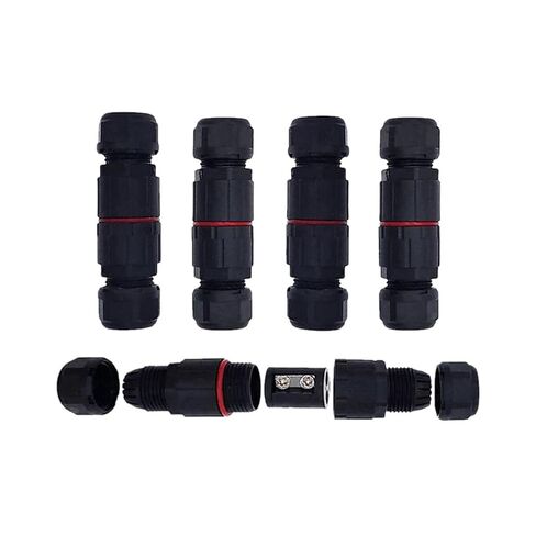 5Pcs Mini IP68 Connector M12 2pins Butt Welding Free Flame Retardant Connectors(MN12-3) in Saudi Arabia