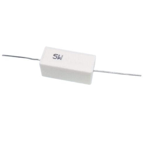 10pcs 47K ohm 47KΩJ 5 watt Axial Ceramic Cement Power Resistor 5W in Saudi Arabia