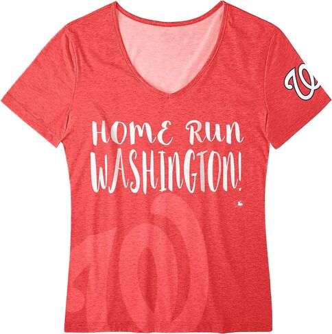 FOCO MLB Women's MLB Women's Home Run V-Neck T-Shirt in Saudi Arabia