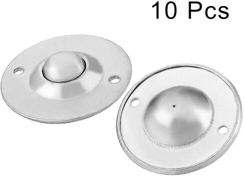 Ball Casters 10pcs/lot CY-25B Hole Dia 5mm / 0.2-inch Flange Conveyor Transfer Bearing Carbon Steel Roller Ball Unit Conveyor Roller Wheels Industrial Casters in Saudi Arabia