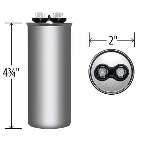 USA Made Replacement for GE Genteq Capacitor Round 45 uf MFD 440 Volt 97F9645 97F9645BX 97F9619 97F9884BX 97F9884 in Saudi Arabia
