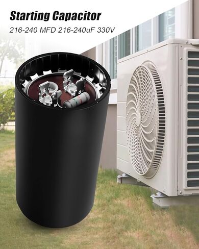 216-240 MFD مكثف البدء 330 فولت 216-240 فائق التوهج استبدال CPT1881 CPT00429 in Kuwait