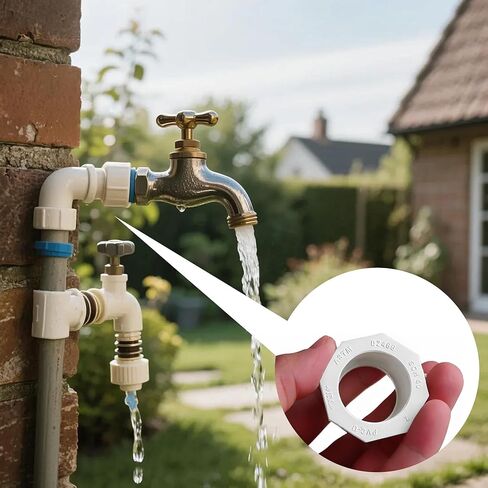 3/4 × 1/2 بوصة PVC تقليل البطانة 10 قطع تركيب الأنابيب البيضاء مقبس محول × وصلة مقبس جدول بلاستيكي 40 أنبوب مخفض بوش للسباكة المنزلية وحمام السباحة والاستخدام الصناعي in Kuwait