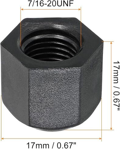 PATIKIL 1/4 "غطاء بلاستيكي متوهج، 7/16-20UNF خيط أنثى 5 قطع 45 درجة SAE أنبوب مضيئة تركيب صمام غطاء سدادة توقف لأنابيب مكيف الهواء خط الغاز الهيدروليكي، أسود in Saudi Arabia