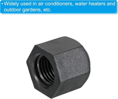 PATIKIL 1/4 "غطاء بلاستيكي متوهج، 7/16-20UNF خيط أنثى 5 قطع 45 درجة SAE أنبوب مضيئة تركيب صمام غطاء سدادة توقف لأنابيب مكيف الهواء خط الغاز الهيدروليكي، أسود in Saudi Arabia