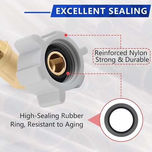 (4 عبوات YVSKM) 1/2 بوصة PEX-A × 1/2 بوصة كوع دوار أنثى NPT، تركيب توسيع التدفق الكامل من النحاس الخالي من الرصاص، محول الكوع ASTM F1960,90° PEX-A لنظام التوسيع، موصلات السباكة وإمدادات المياه in Kuwait