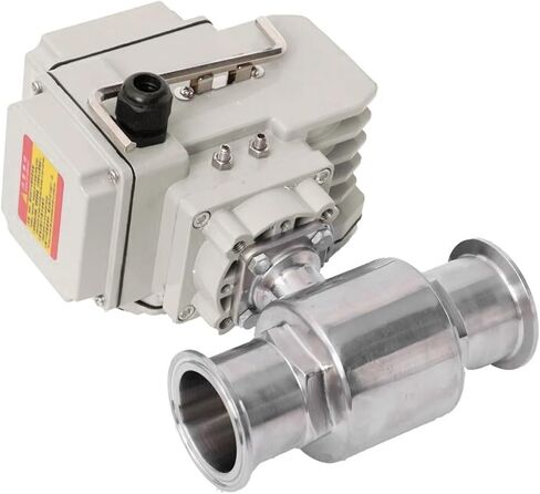 57mm Stainless Steel Quick Connect Electric Ball Valve Clamp Type Quick-fit Through Valves 1Pcs(110VAC) in Saudi Arabia