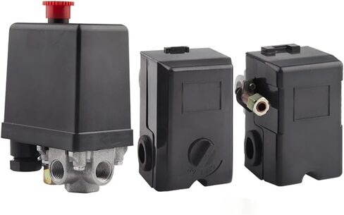 220V Heavy Duty Air Compressor Pressure Switch Control Valve Automatic Trip 90-120PSI 1/4 Port 1Pcs in Saudi Arabia