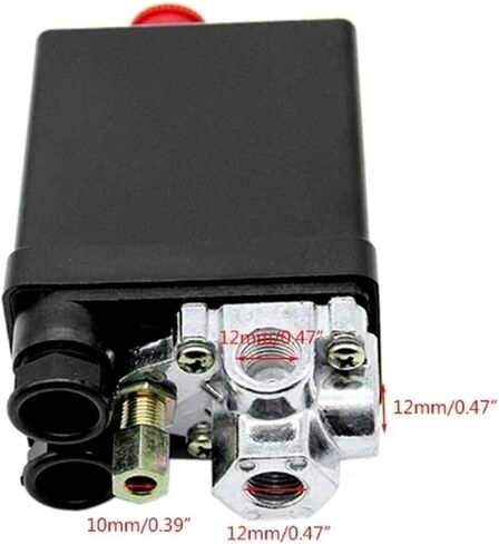 220V Heavy Duty Air Compressor Pressure Switch Control Valve Automatic Trip 90-120PSI 1/4 Port 1Pcs in Saudi Arabia