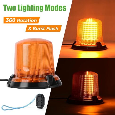 10L0L Golf Cart Flashing Safety Warning Light - Waterproof & Dustproof 12-80V Wide Voltage with 3M Cable for School Bus, Police Car, Yacht, Golf Cart in Kuwait