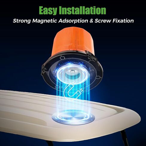 10L0L Golf Cart Flashing Safety Warning Light - Waterproof & Dustproof 12-80V Wide Voltage with 3M Cable for School Bus, Police Car, Yacht, Golf Cart in Kuwait