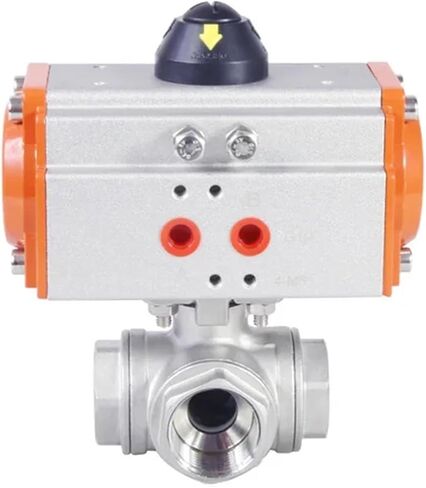 Three-way Ball Valve T Type L Type Cut-off Reversing Valve DN8 DN10 DN15 304 Stainless Steel 1Pcs(DN10,L type) in Saudi Arabia