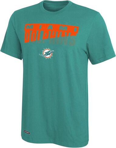 تي شيرت Outerstuff NFL للرجال خفيف الوزن بأكمام قصيرة - 100% بوليستر، تي شيرت كرة قدم مرخص رسميًا in Kuwait