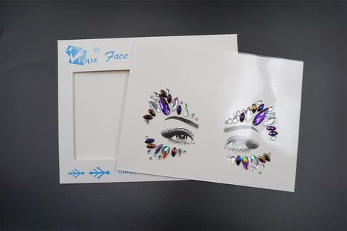 glow in the dark body gems halloween rave face jewels festival face gems sticker temporary tattoo body jewels sticker for halloween make up party in Saudi Arabia