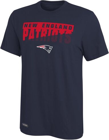 تي شيرت Outerstuff NFL للرجال خفيف الوزن بأكمام قصيرة - 100% بوليستر، تي شيرت كرة قدم مرخص رسميًا in Kuwait