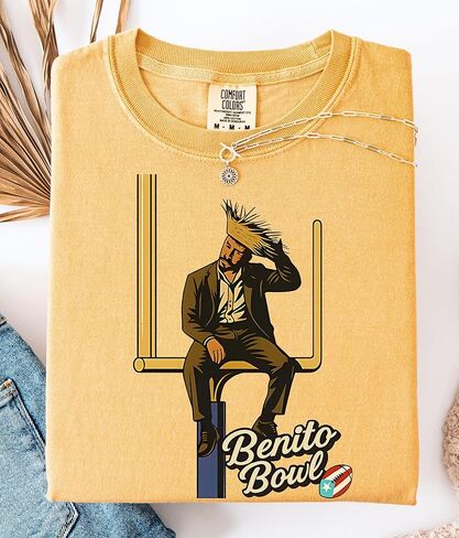 قميص لعبة Benito Bowl 2026، تي شيرت بورتوريكو لكرة القدم، قميص مشجعي كرة القدم للهدايا، قميص Benito لكرة القدم، تي شيرت عرض نصف الوقت لكرة القدم in Saudi Arabia