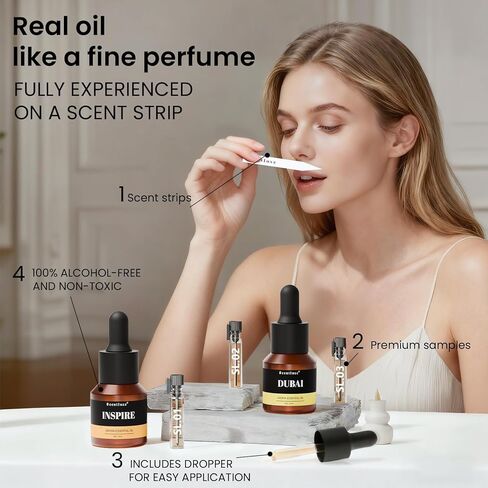 Aroma Diffuser Oil - Dubai - Inspired by Hotel Scent for Home Premium Fragrance Oil for Ultrasonic and Waterless Diffusers and Crafting - 15 mL, Glass Bottle with Dropper in Saudi Arabia