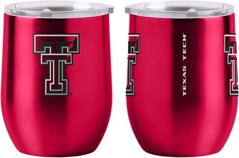Boelter Brands NCAA Texas Tech Red Raiders Drink Tumbler Steel 16 Curved, Team Colors, One Size in Saudi Arabia
