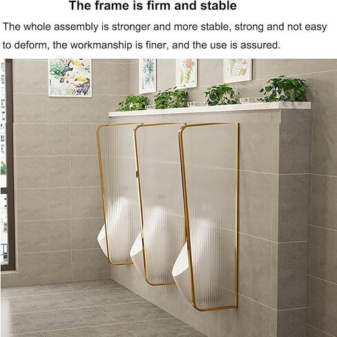 Wall Mounted Urinal Screen Partition Stainless Steel & Glass Privacy Divider for Men's Toilets Durable Urinal Protection Panel Ideal for Restroom Privacy Solutions in Saudi Arabia