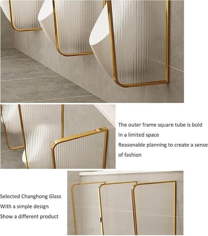 Wall Mounted Urinal Screen Partition Stainless Steel & Glass Privacy Divider for Men's Toilets Durable Urinal Protection Panel Ideal for Restroom Privacy Solutions in Saudi Arabia