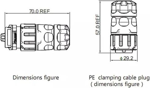 3 pin power signal circular connector male outdoor waterproof IP67 in Saudi Arabia
